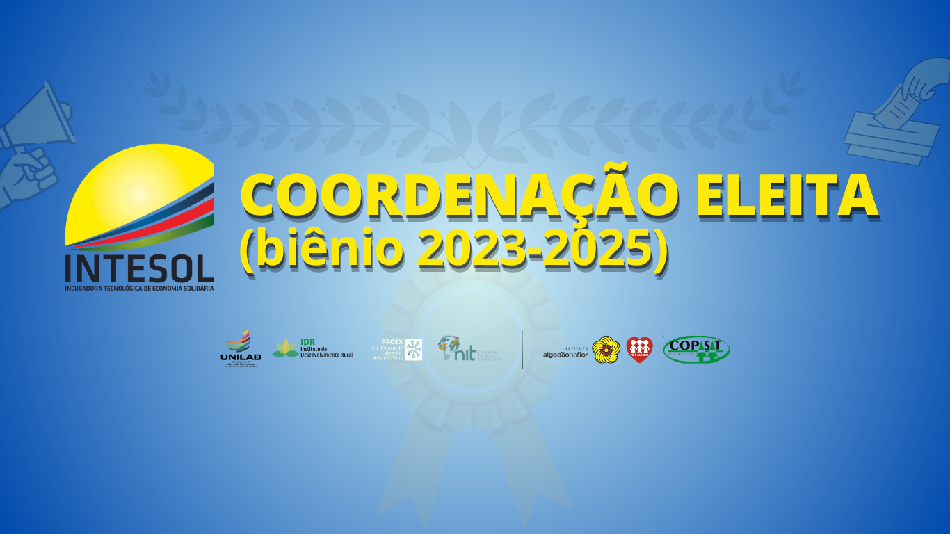 Imagem referente a postagem de título Eleita Coordenação da Intesol para o biênio 2023-2025